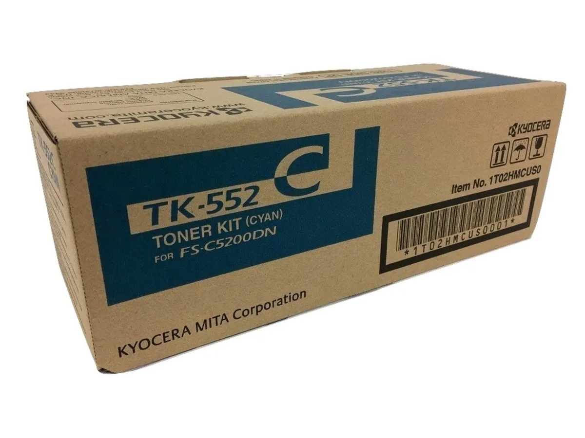Kyocera Kyocera 1T02HMCUS0 TK-552C Cyan toner cartridges (genuine brands) — product photo