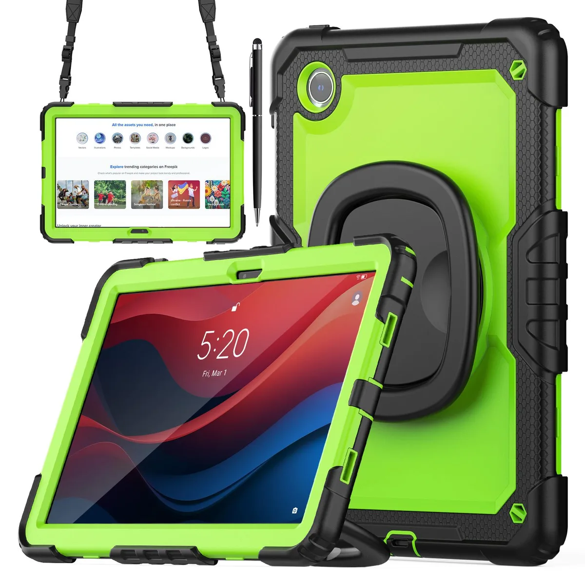BONAEVER BONAEVER TB330FU laptop case for Lenovo Tab M11 11 inch 2024 Green — product photo