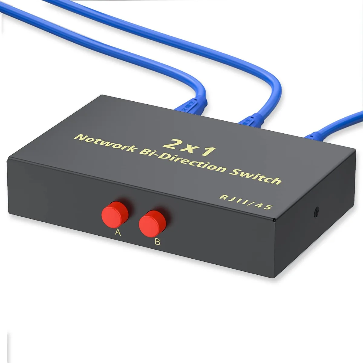 Kisdoo NW021 2-port RJ45 Gigabit switch module — product photo