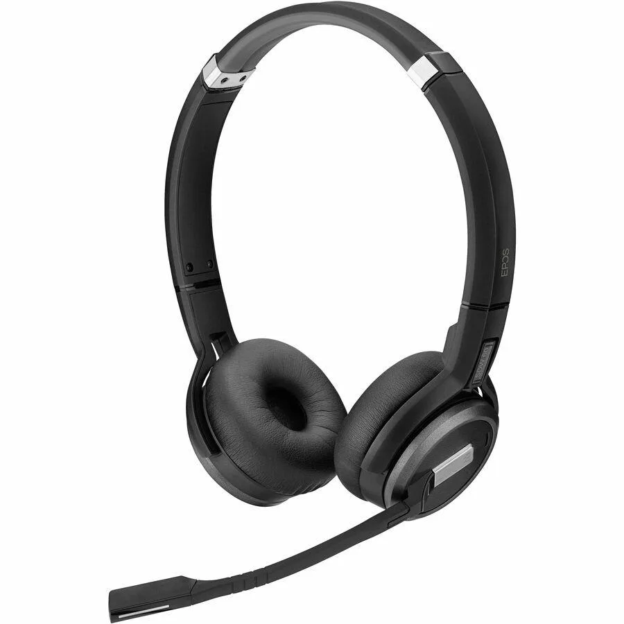 Black EPOS IMPACT SDW 5061 wireless DECT stereo headset with padded headband and dual ear cups