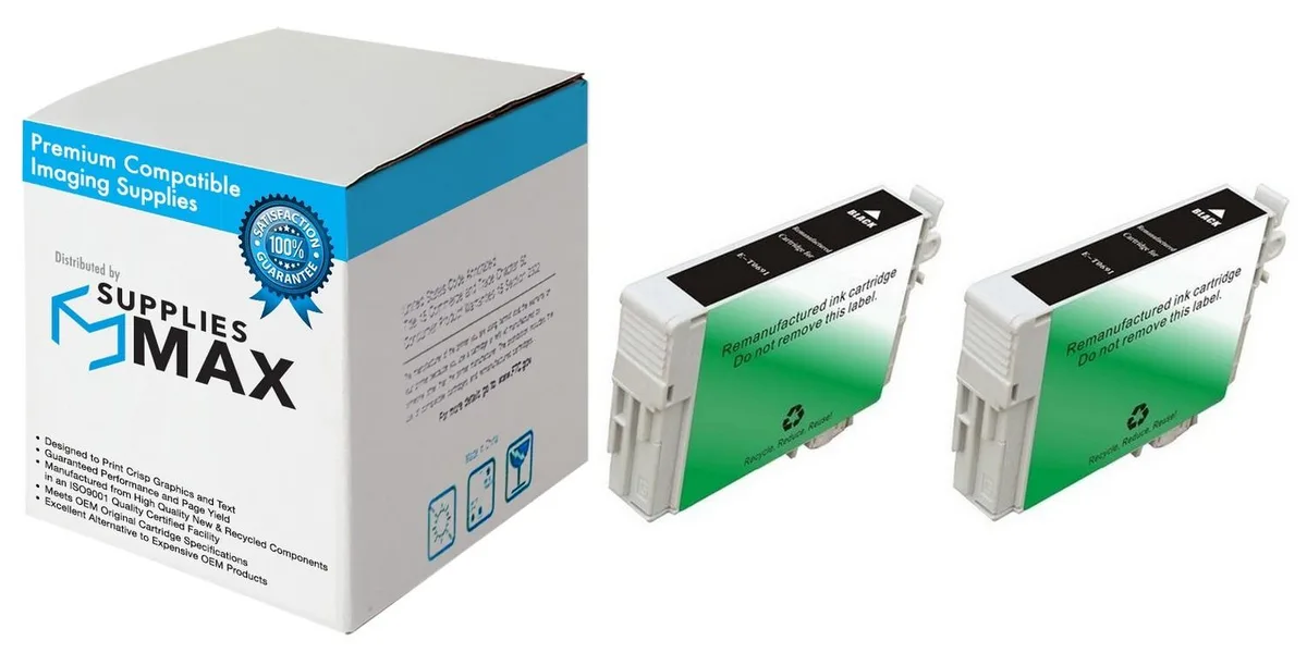 SuppliesMax SuppliesMax T069120-D2 Black Inkjet 2-pack 245 pages — product photo