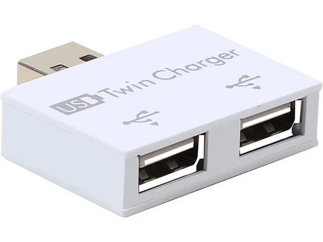 Manw Manw 2-port USB 2.0 hub (White) — product photo