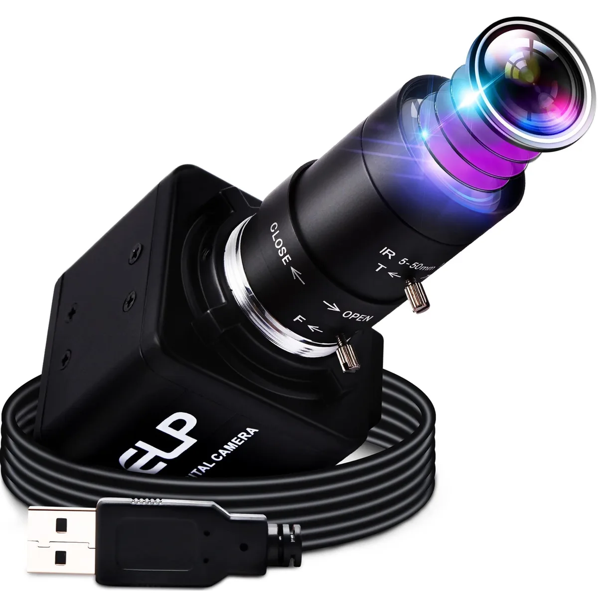 GSM Outdoors GSM Outdoors 4K USB Webcam 2.8-12mm Varifocal IMX317 2 in 1 Accessory — product photo