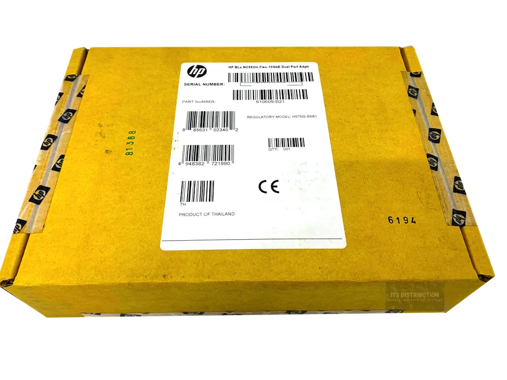 HPE HPE NC552m 10Gb 2-port Flex-10 network card — product photo