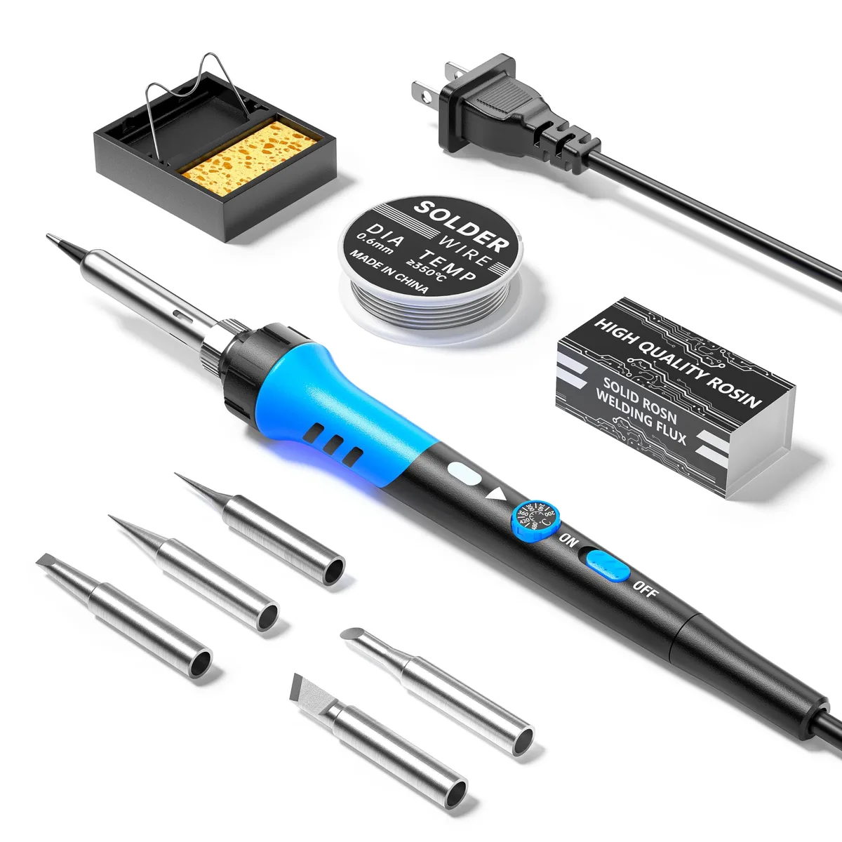  Soldering Iron Kit 60W Ceramic Heater 9-in-1 — product photo