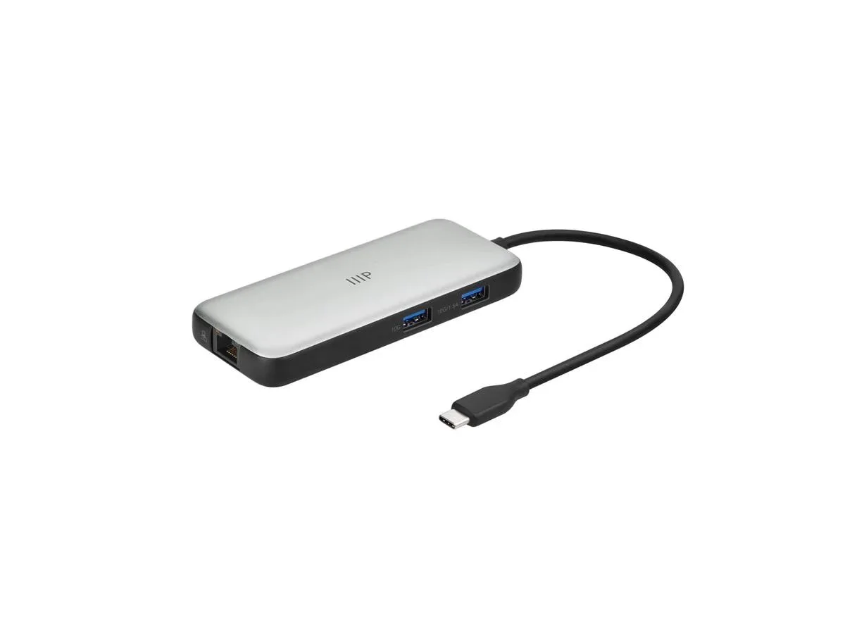 Monoprice Inc. Monoprice 147857 6-in-1 USB-C Mini-Dock Silver — product photo
