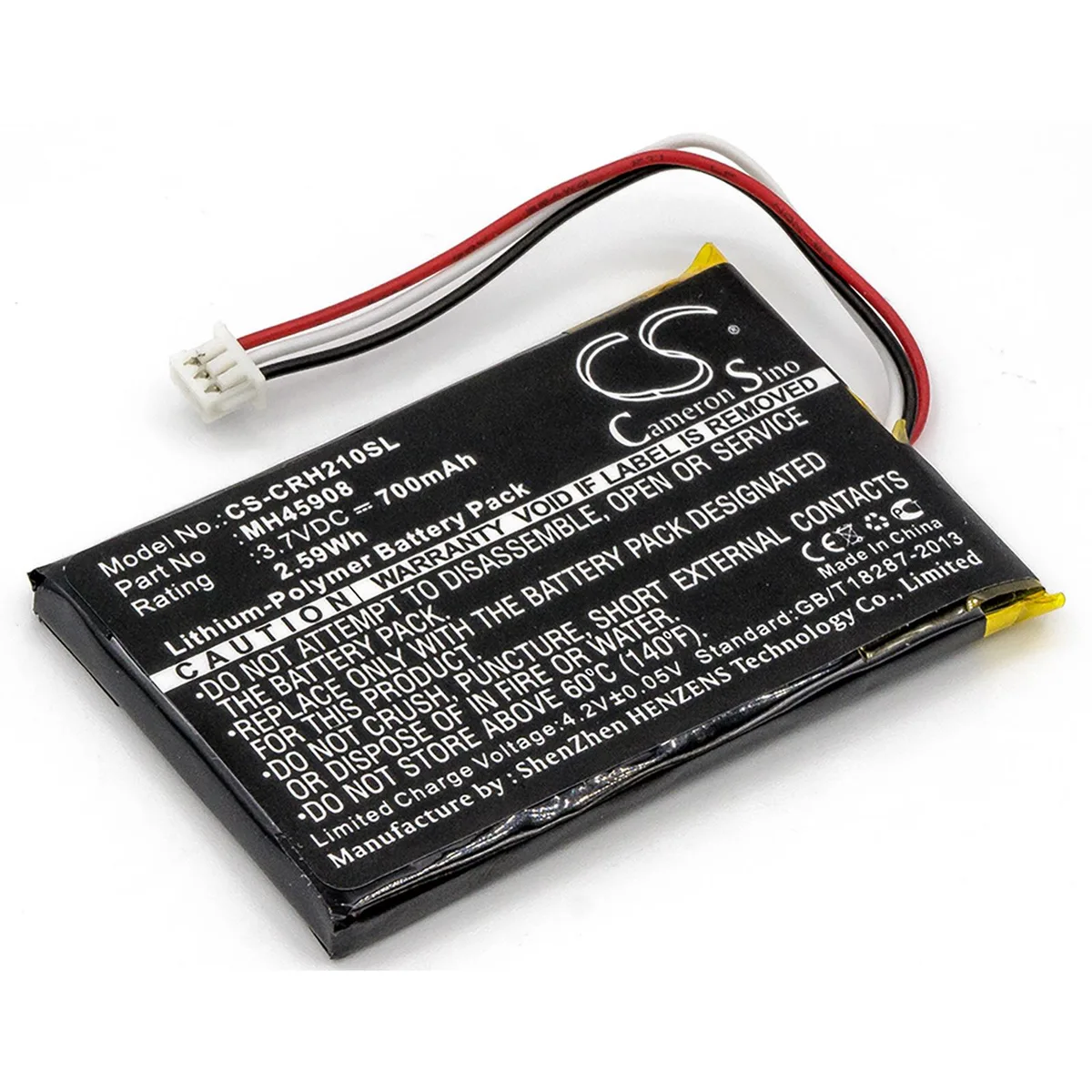 Centenex Electronics Centenex Electronics DS-CS-CRH210SL battery for Corsair H2100 700mAh 3.7V — product photo