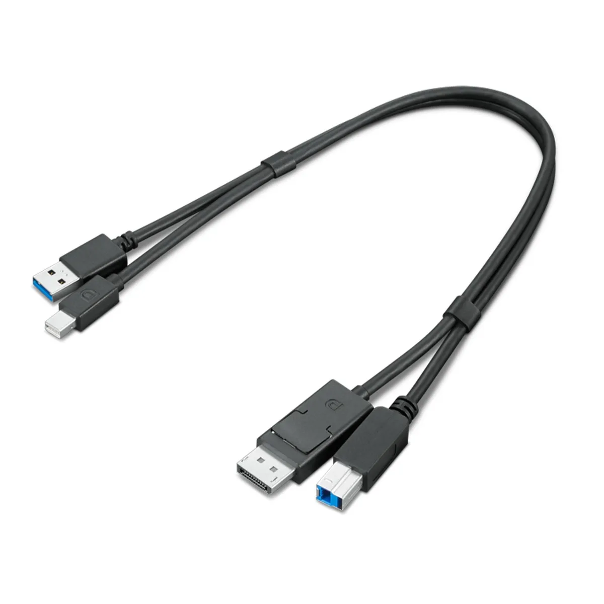 Lenovo Lenovo ThinkStation mDP + USB-A 3.0 to DP + USB-B 3.0 Dual Head Cable 4X91D11453 — product photo