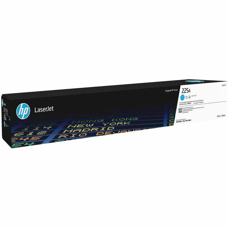 HP HP W2251A 225A Cyan Original LaserJet Toner Cartridge 40000 pages toner cartridges (genuine brands) — product photo