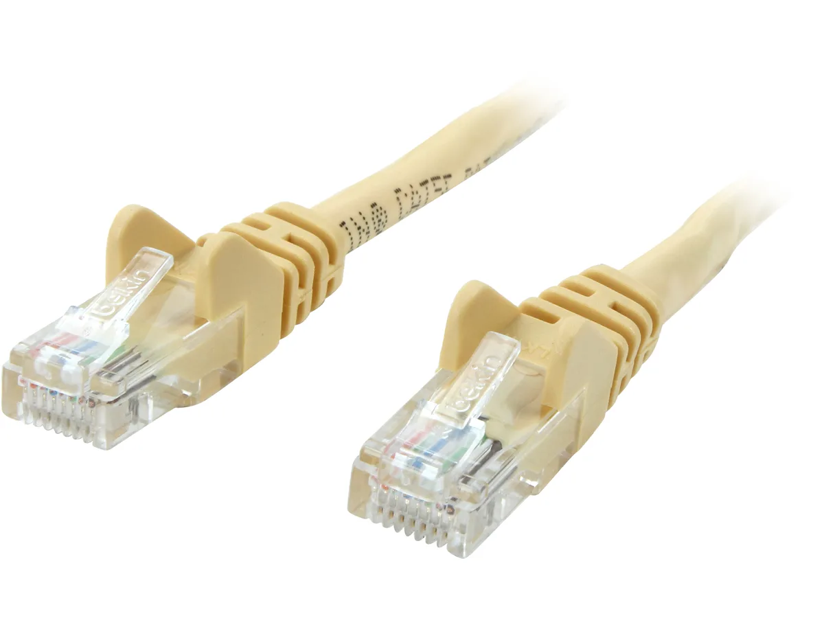 Belkin Belkin A3L791-10-YLW-S Cat 5E 10 ft yellow network ethernet cable — product photo