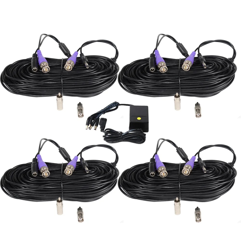 VideoSecu VideoSecu CBVA1004P 4x 100ft Video Power Cable Kit — product photo
