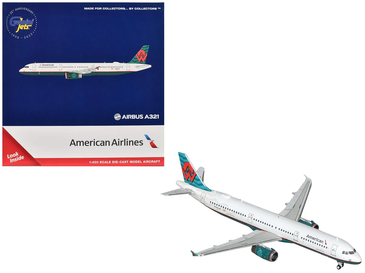 GeminiJets GeminiJets Airbus A321 American Airlines N580UW 1/400 Diecast Hobby Collectible — product photo