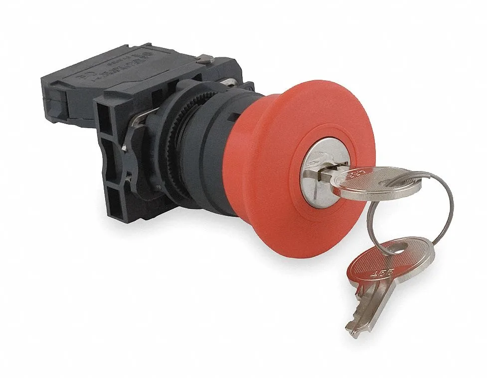 Schneider Electric Schneider Electric XB5AS9445 Emergency Stop Button 22 mm 1NO/1NC Red — product photo