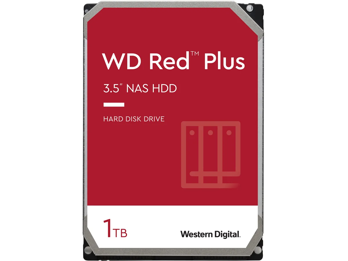 Western Digital Western Digital WD10EFRX Red Plus 1TB 5400 RPM 64MB SATA 3.5" internal hard drive — product photo