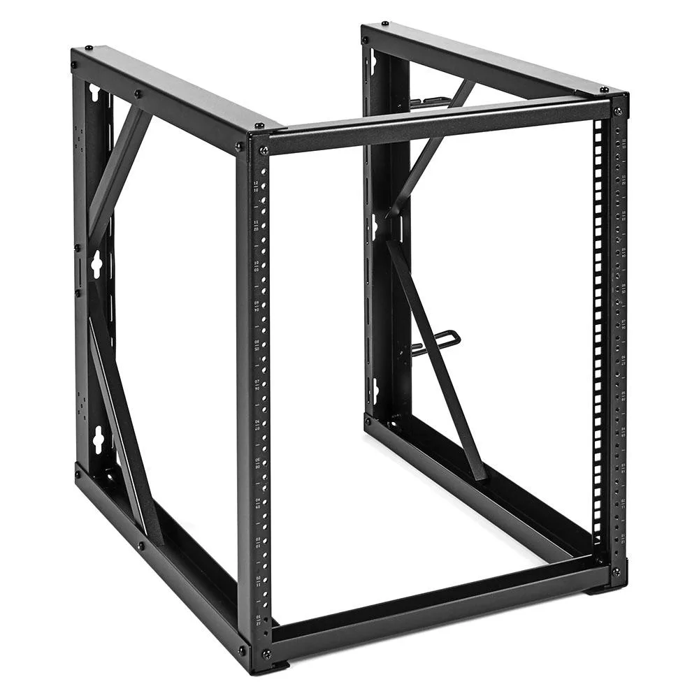 NavePoint NavePoint 12U Wall-Mount Open Frame Rack 24.81" Depth Black — product photo
