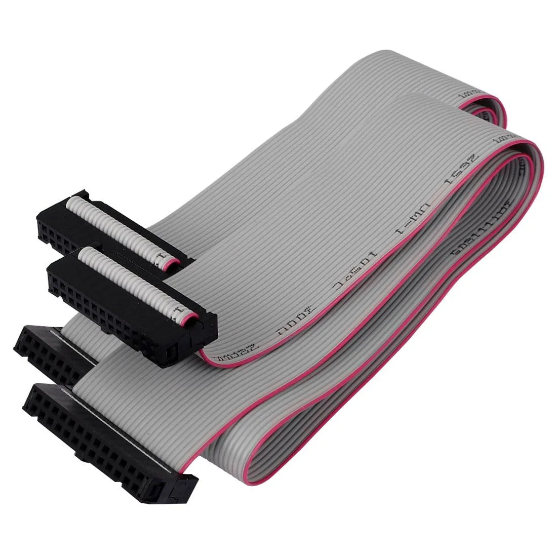 Unique-Bargains Unique-Bargains 2pcs 2.54mm 26-Pin Female to Female IDE PATA Extension Flat Ribbon Cable 50cm — product photo