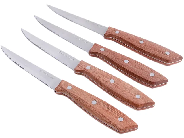 Gibson Gibson 107195.04 Seward 4-Piece Steak Knives Set Brown Handle 4.25 in — product photo