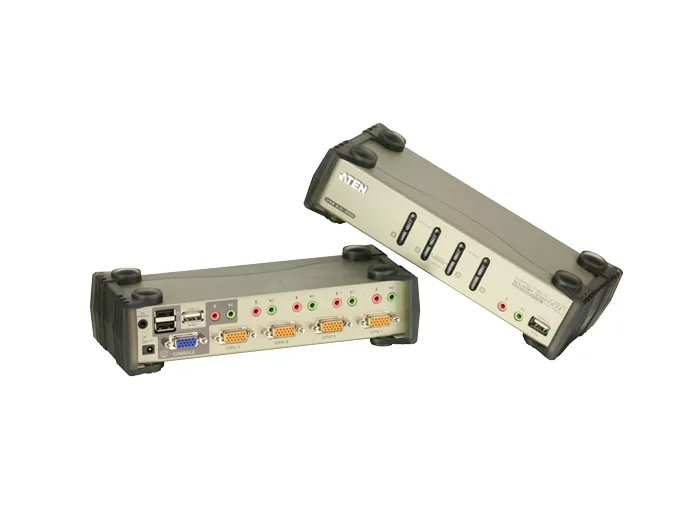 ATEN ATEN CS1734B 4-port USB KVMP switch with audio and dual USB 2.0 hub — product photo