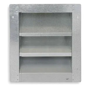 Dayton Dayton 2FTV2 Adjustable Galvanized Steel Intake Louver Trap 28–46 in — product photo