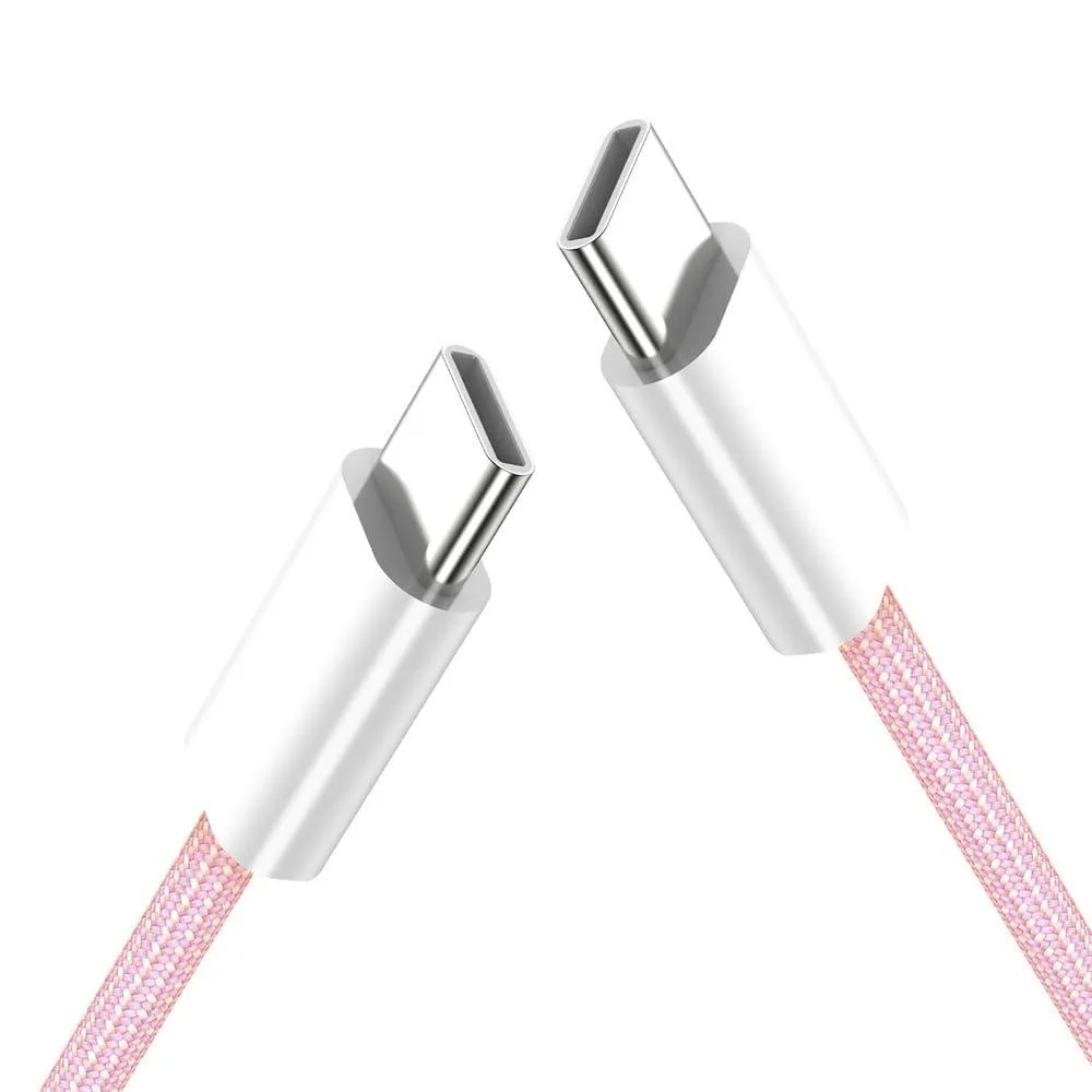 Fervit Fervit USB-C PD 27W 65W 480Mbps Braided Cable Pink — product photo