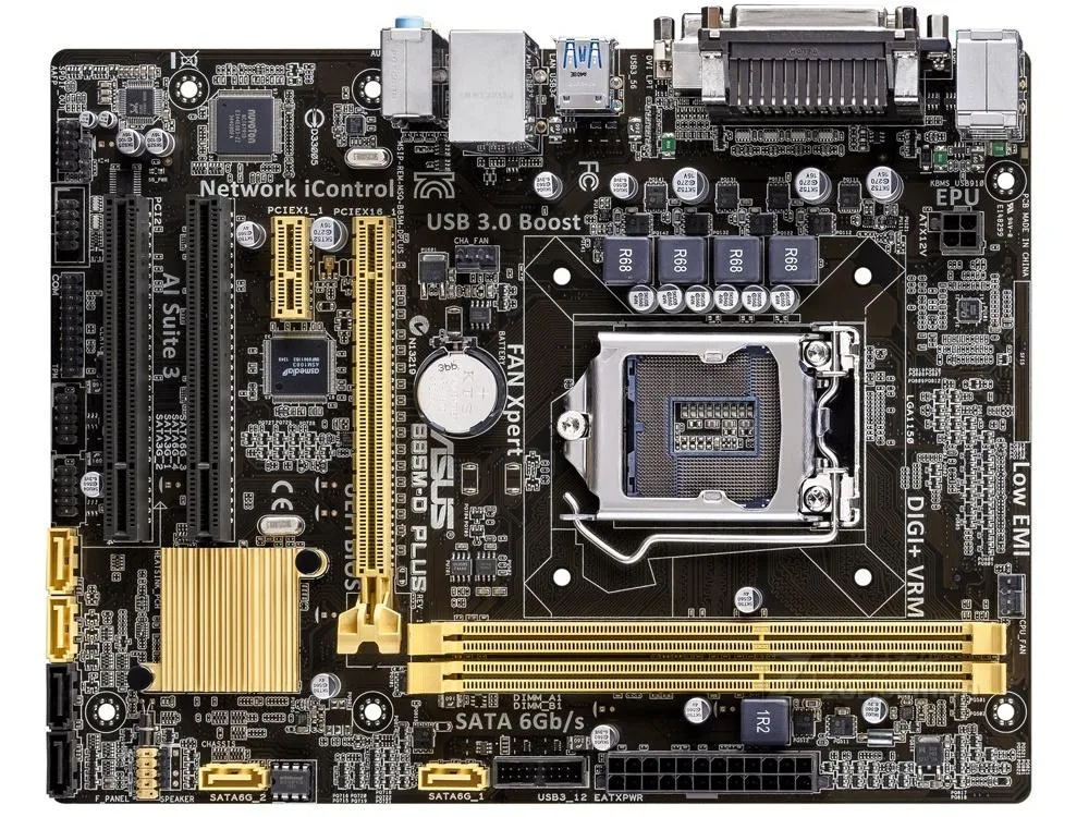 ASUS ASUS B85M-D PLUS Intel B85 DDR3 16GB Micro ATX Motherboard — product photo