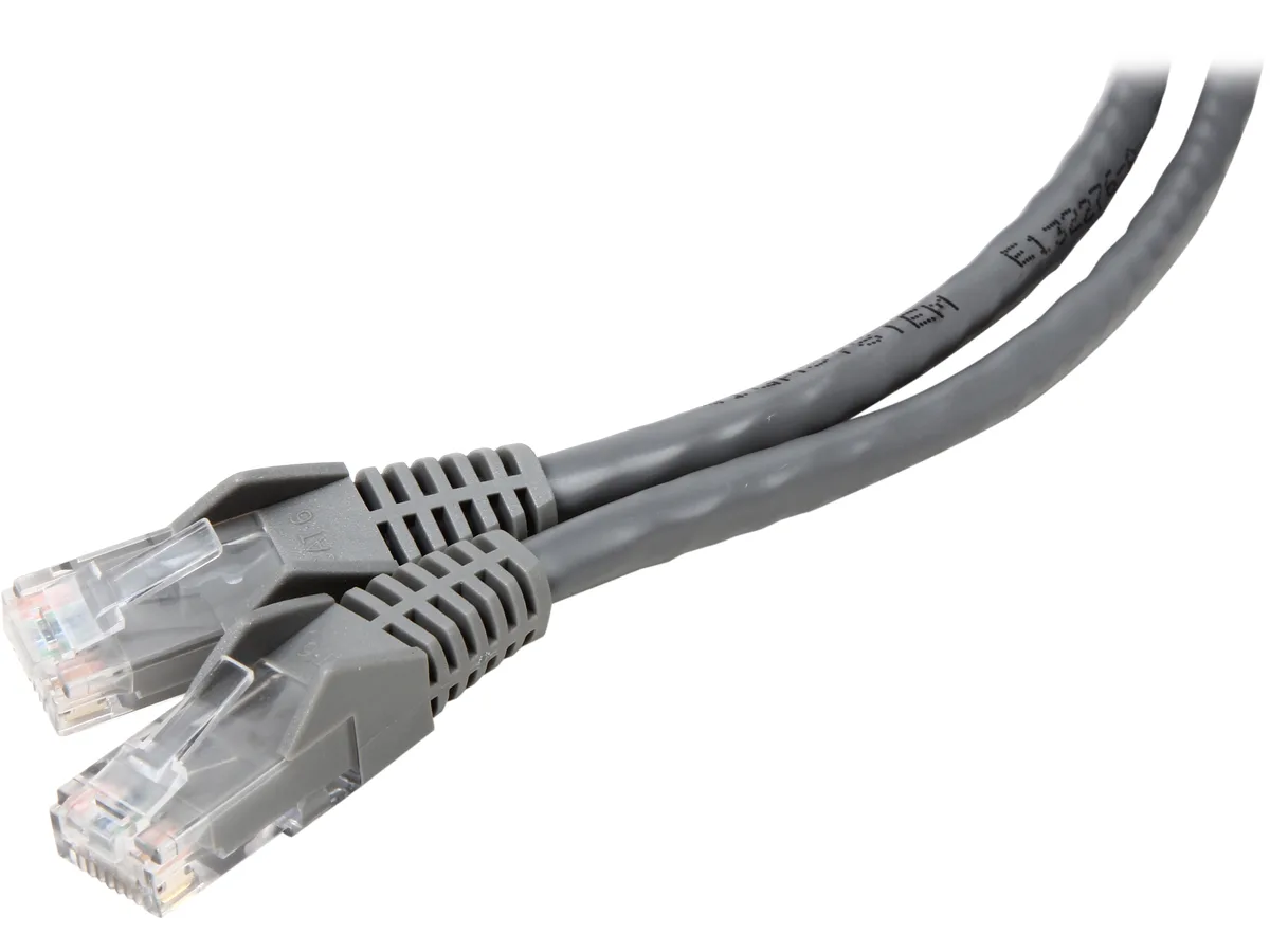 Tripp Lite Tripp Lite N201-015-GY network ethernet cable Cat6 15 ft Gray — product photo