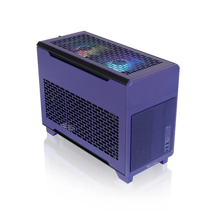 Thermaltake Thermaltake TR100 SFF PC Case Mini-ITX 18.9L 360mm GPU 280mm Radiator Future Dusk CA-11A-00SNNN-00 — product photo