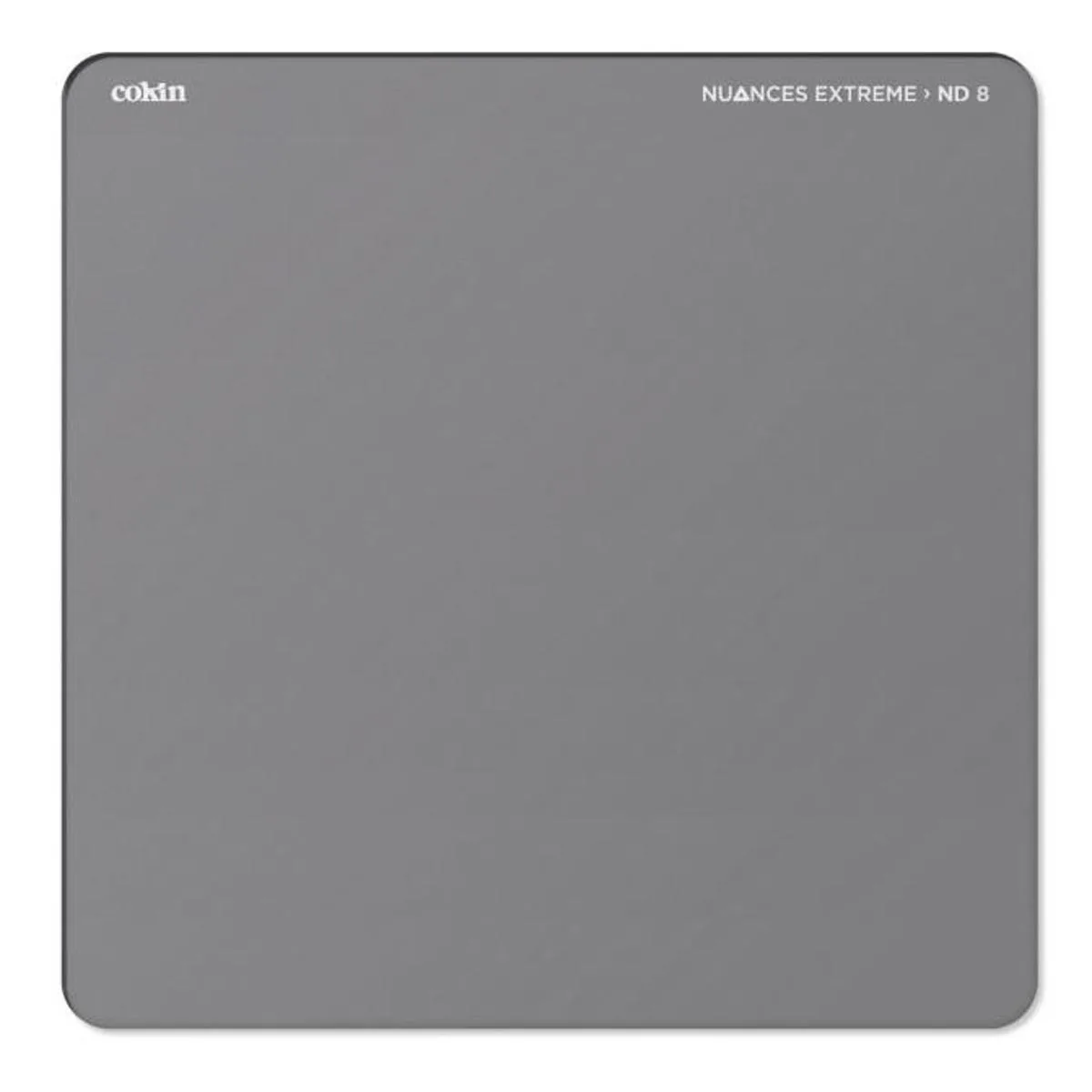 Rectangular 3-stop neutral density filter in dark grey glass with rounded corners for Z-Pro holder