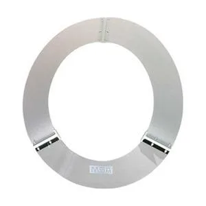 Grey polycarbonate sun shield with wide brim for full brim hard hats