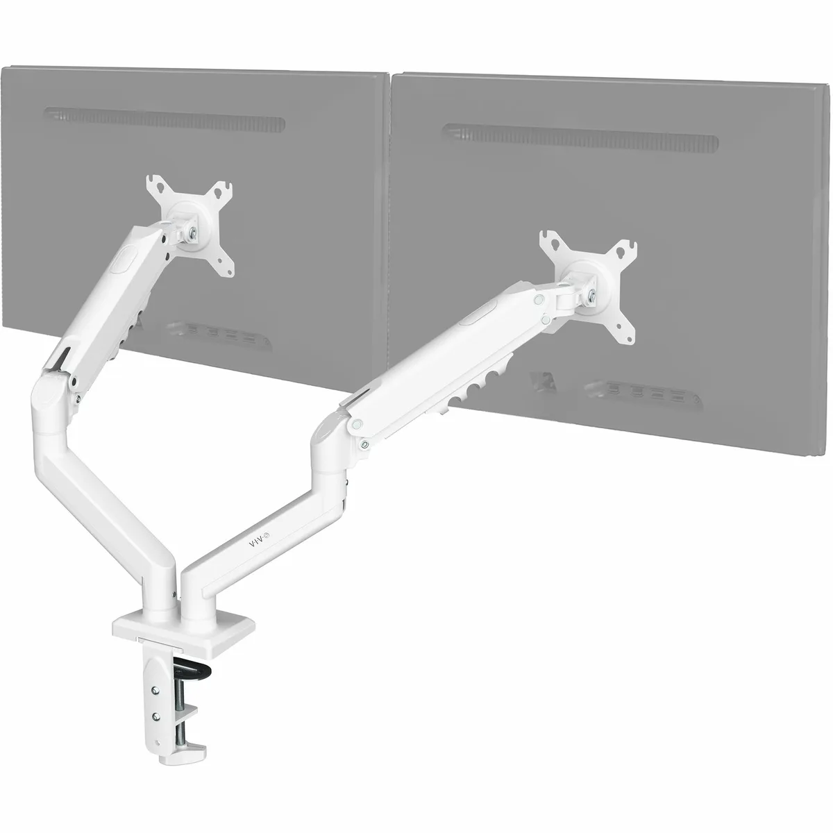 VIVO VIVO White Dual 13-30" Counterbalance Desk Mount Stand — product photo