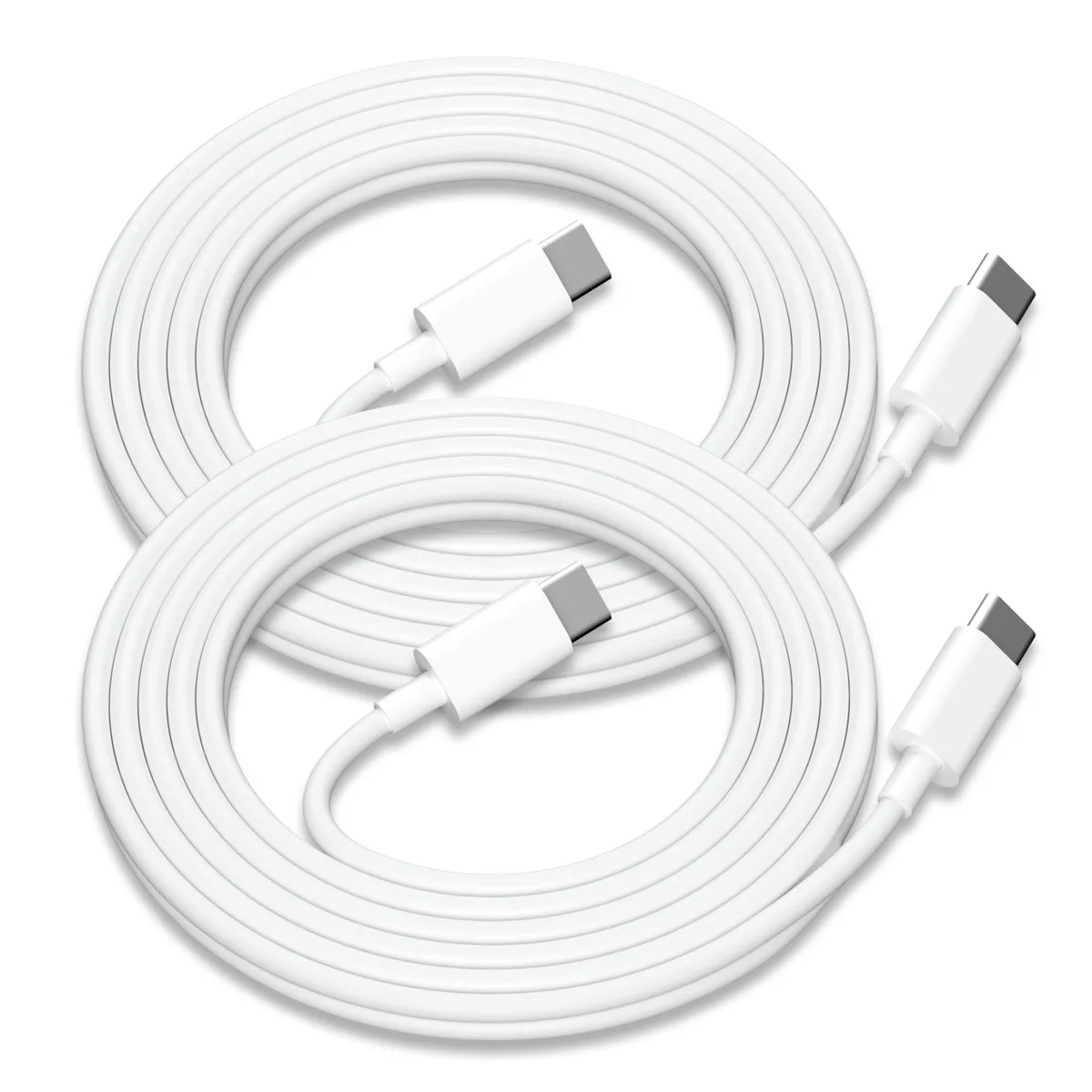 No Sew No Sew USB-C to USB-C Cable 60W 6ft White 2-Pack — product photo
