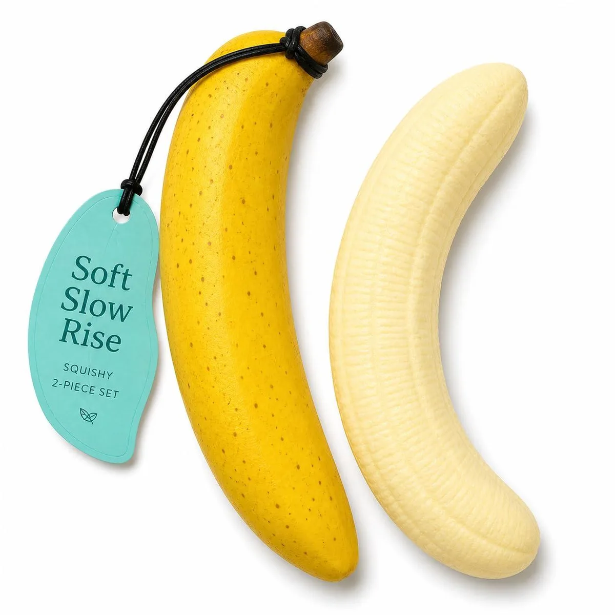 Food Squishy 2-Pack Banana Slow Rise Squishies (Speckled &amp; Core) — product photo