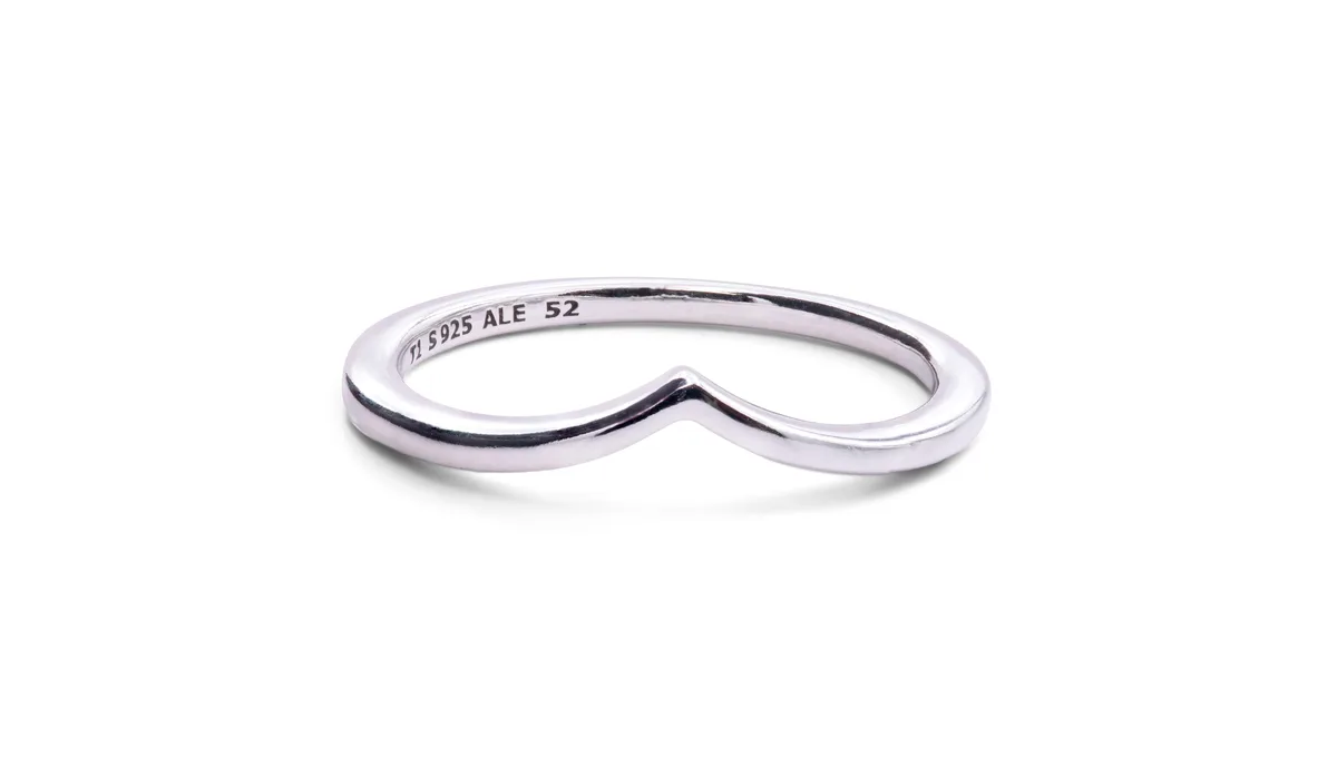 PANDORA PANDORA Polished Sterling Silver Wishbone Ring — product photo