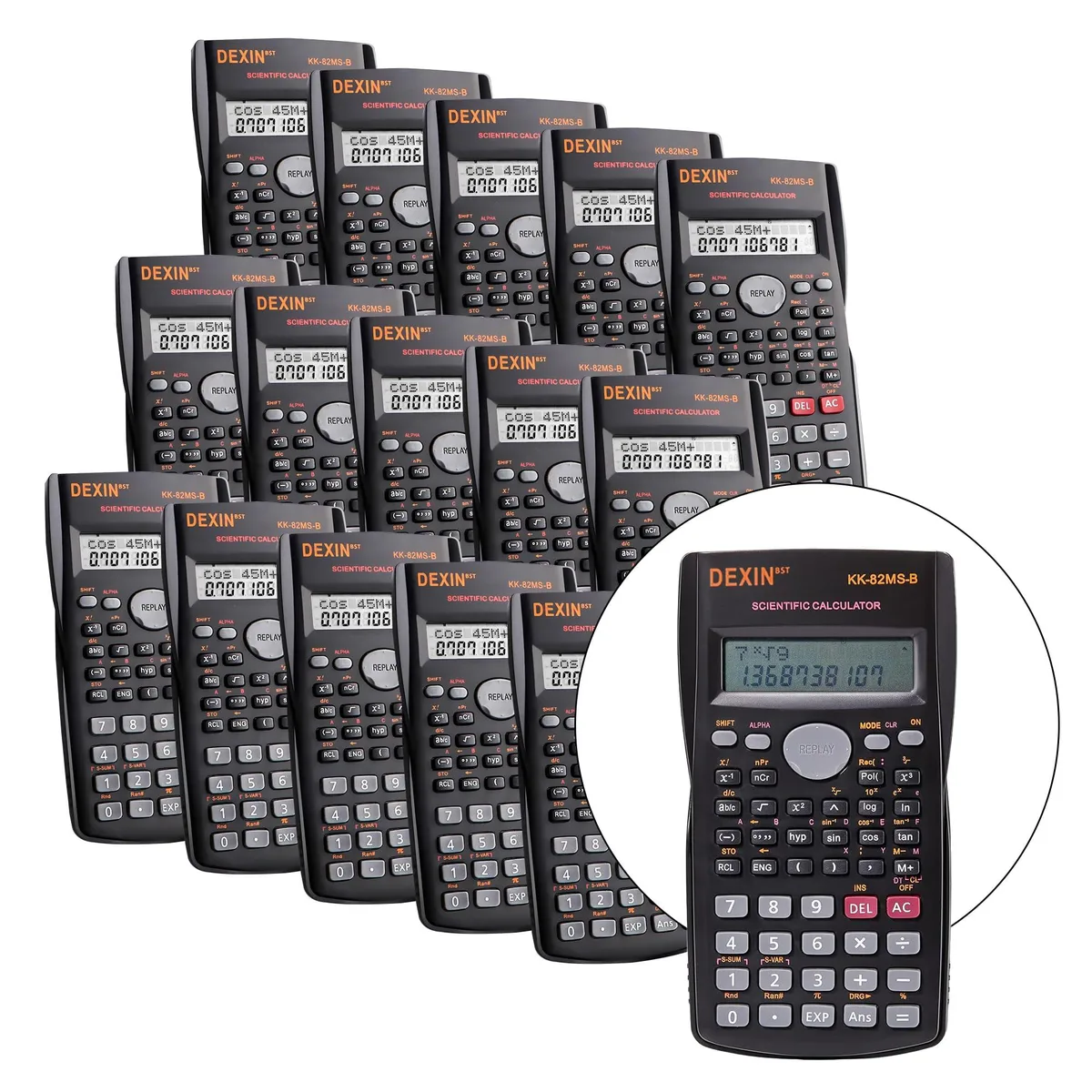 24 Pack Scientific Calculators 2-Line 13-Digit 240 Functions — product photo