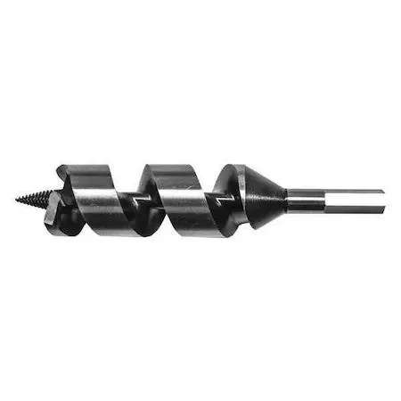 Century Drill & Tool 38588 7-1/2 inch auger bit, steel spiral with single spur and cutter