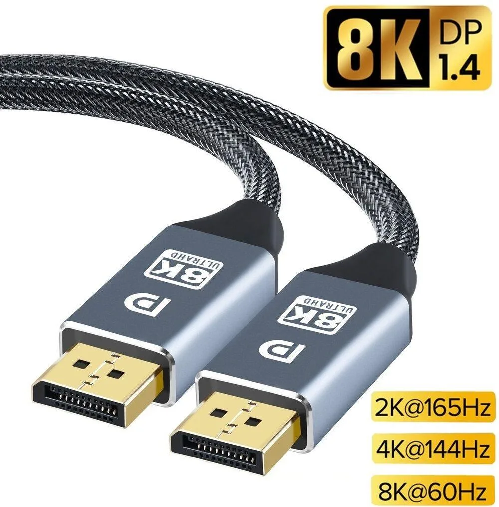 weastlinks weastlinks DisplayPort cable 1.4 8K 60Hz 4K 144Hz 2K 165Hz 1.5m — product photo