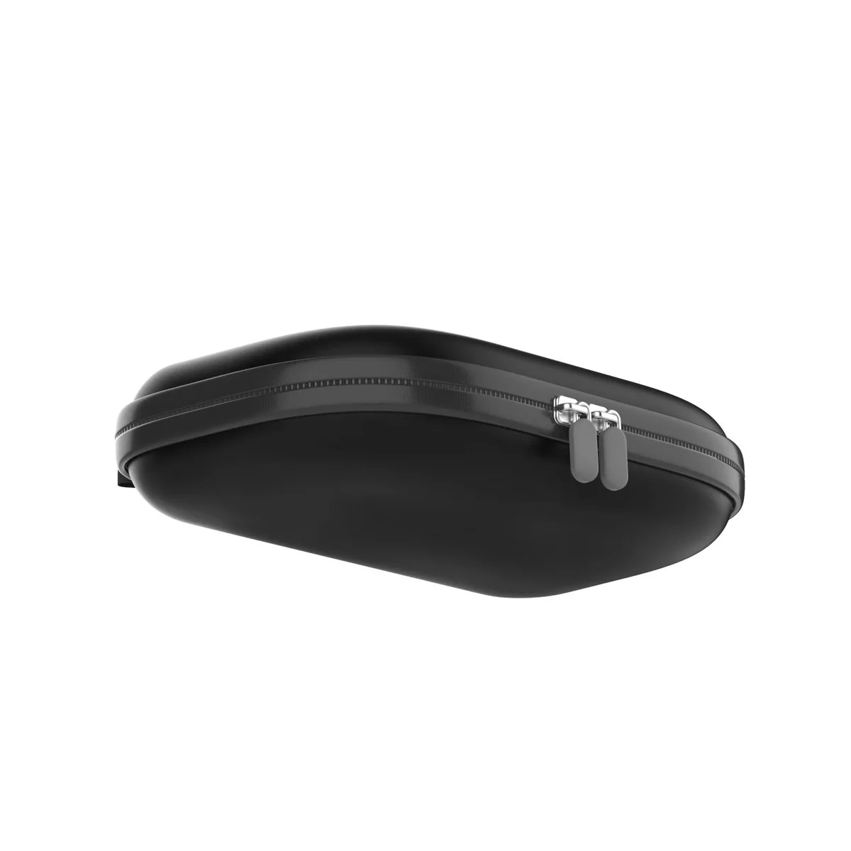 Black EVA hard-shell zipper case with soft interior lining