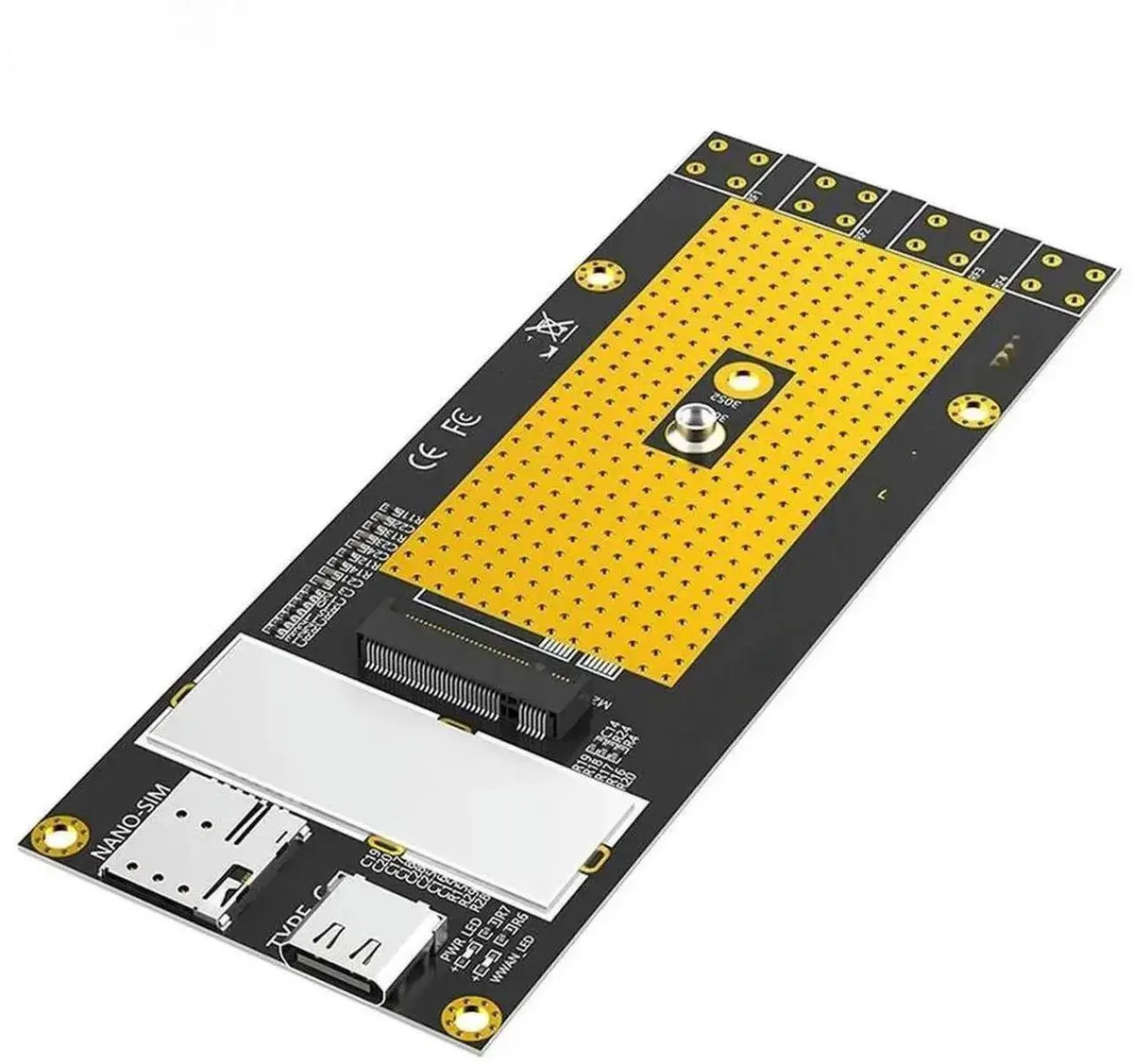 SMUGDESK SMUGDESK M.2 B Key to USB-C Adapter Card 3042/3052 Nano SIM 5Gbps — product photo