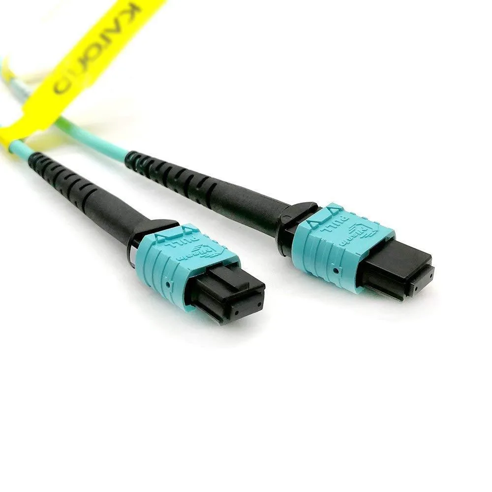 BFKK BFKK 3.3 ft MPO to MPO Fibre Optic Cable 8-core OM3 Type B Aqua — product photo