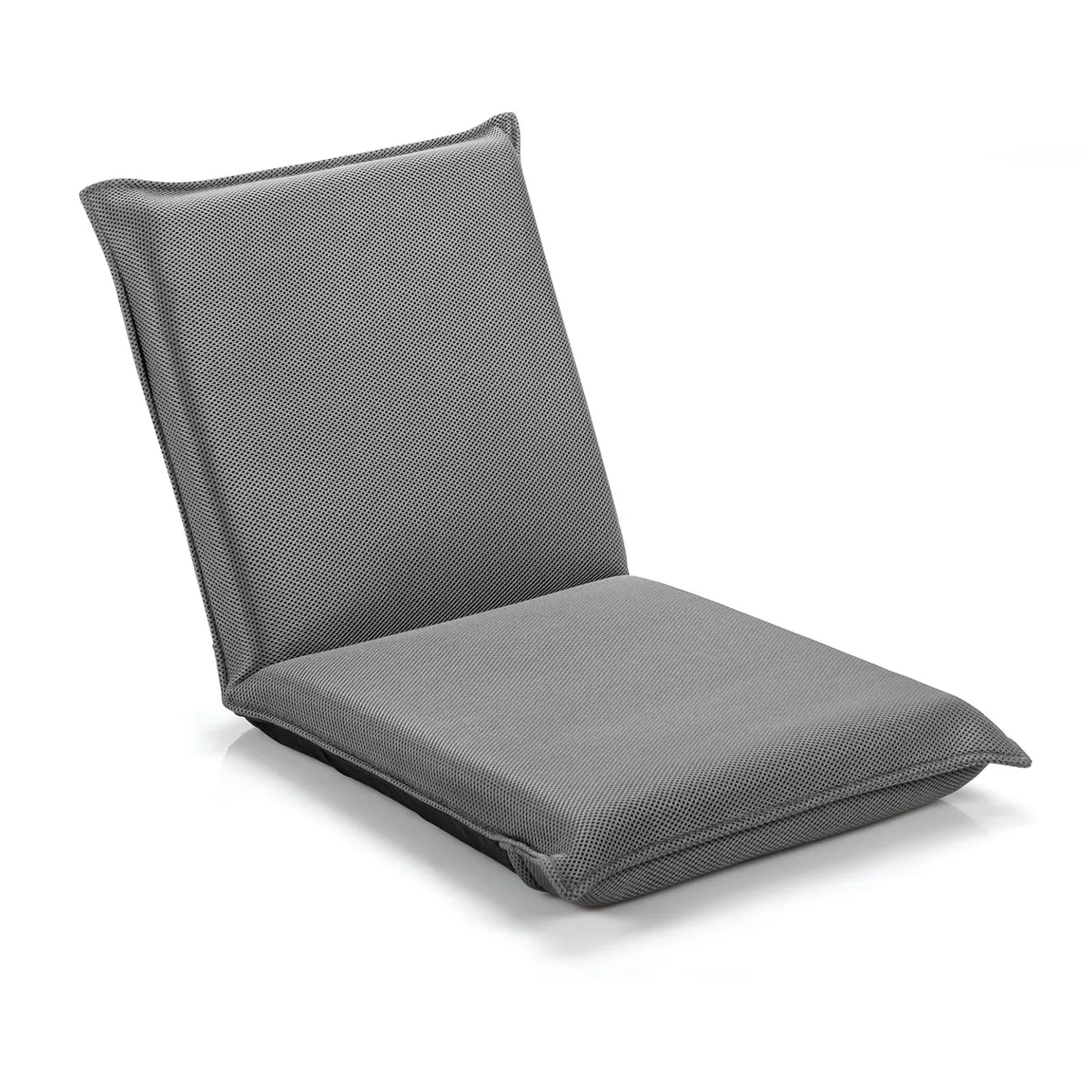 SlickBlue SlickBlue Adjustable 6 Position Folding Floor Chair Grey — product photo