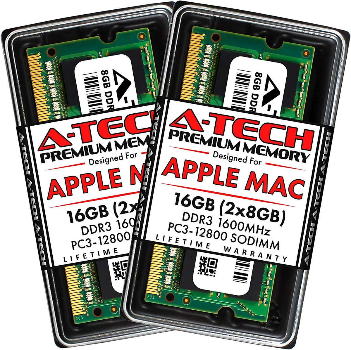 A-Tech A-Tech 16GB (2x8GB) DDR3 1600MHz 204-Pin SODIMM Memory Upgrade Kit — product photo