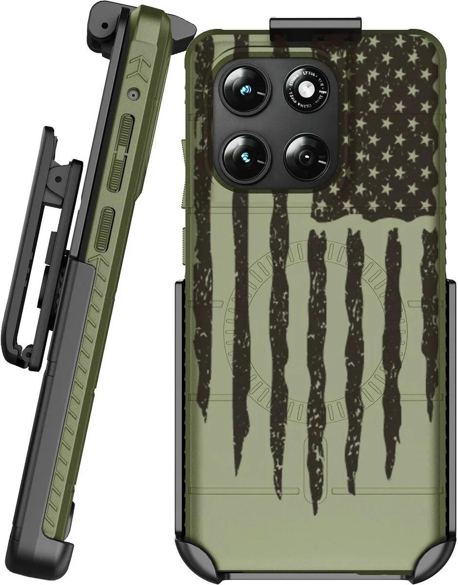 Nakedcellphone Nakedcellphone Case &amp; Holster for Moto G Stylus 2025/2026 USA Flag MagSafe — product photo
