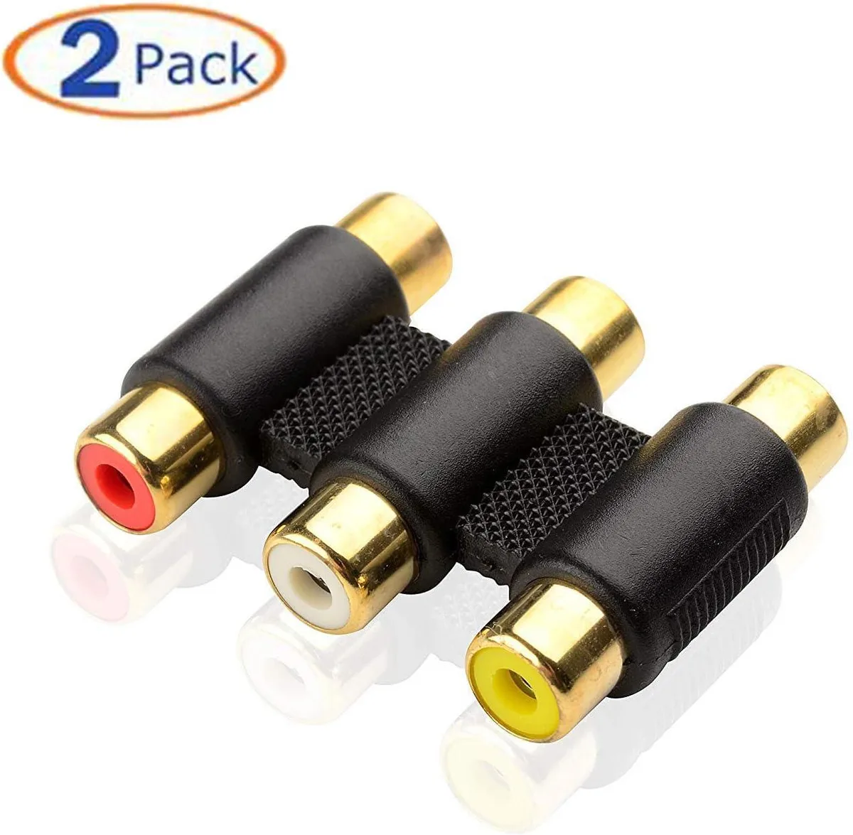 Boxwave Boxwave 3-RCA Female to Female Coupler Adapter (2 Pack) — product photo