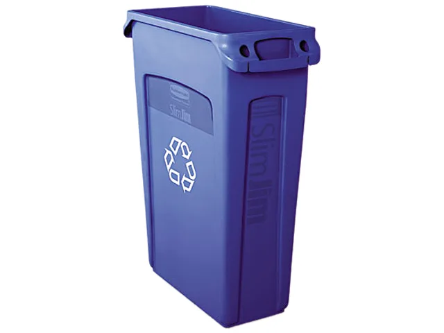 Rubbermaid Commercial Rubbermaid Commercial 354007BE Slim Jim Recycling Container 23 gal Blue — product photo