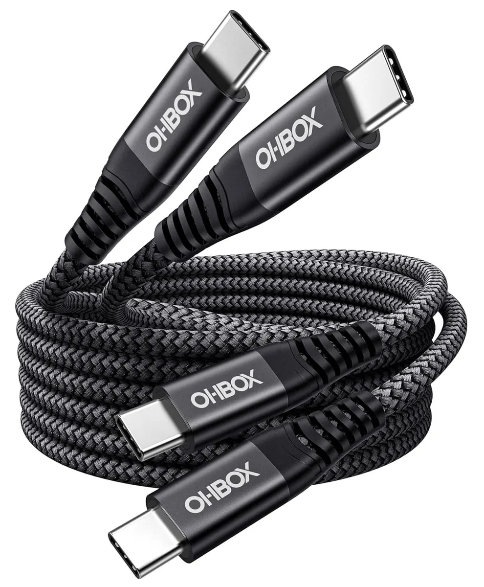 Hamzan Hamzan USB C to C Cable 60W 2Pack 3FT Black — product photo