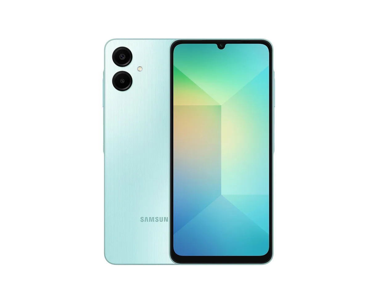 SAMSUNG SAMSUNG PSN101979 Galaxy A06 64GB 4GB RAM Light Green cell phones - unlocked — product photo
