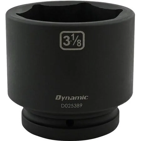 1-inch drive 6-point socket, black phosphate finish