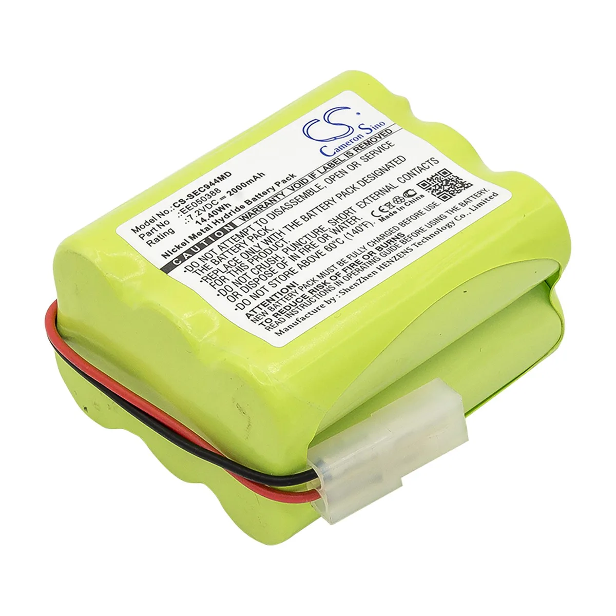 Cameron &amp; Co Cameron &amp; Co DS-CS-SEC944MD Battery 7.2V 2000mAh Ni-MH Green — product photo
