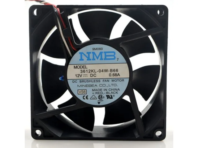 Fans Fans 3612KL-04W-B66 12V .68A 9CM 9032 thermistor case fan — product photo