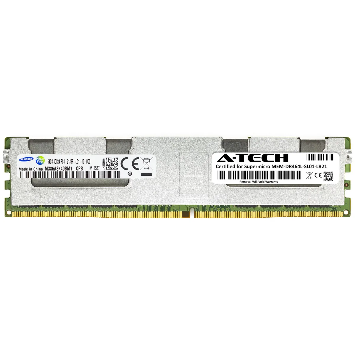 A-Tech A-Tech Supermicro Certified 64GB DDR4 2133MHz LRDIMM 4Rx4 ECC server RAM — product photo